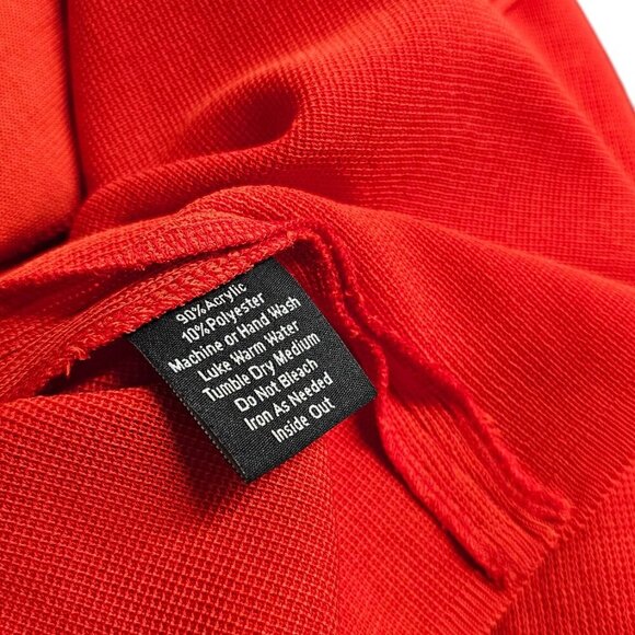 Misook Womens Studded Stretch Knit, Open Front Cardigan, Orange, Statement - Picture 7 of 9